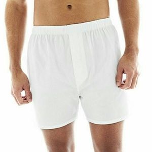 NIP Stafford woven cotton boxers 4-pack white